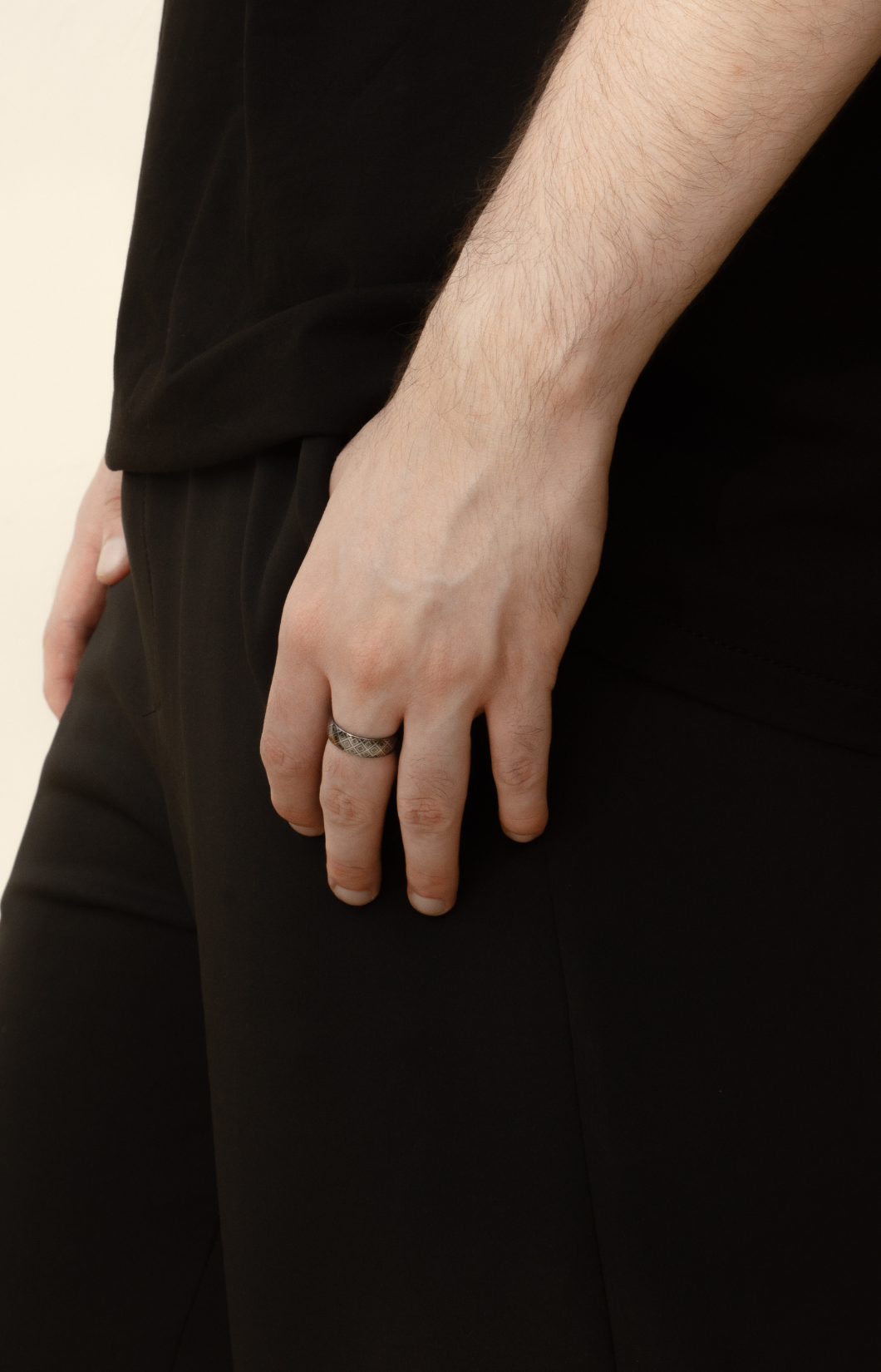 Pantalón Negro para Hombre Clásico Vento