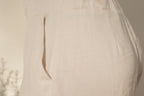 Short de Lino Blanco Mujer Vento